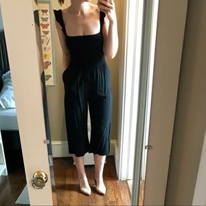 Lulu’s culotte-style cropped jumpsuit